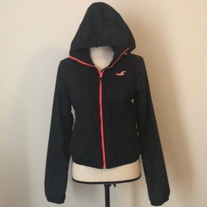 Hollister Navy Blue Rain Coat